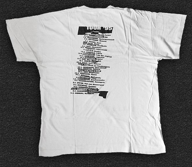 Rock 'n' Roll T-shirt - The Bates - Pleasure + Pain Tour - Back
