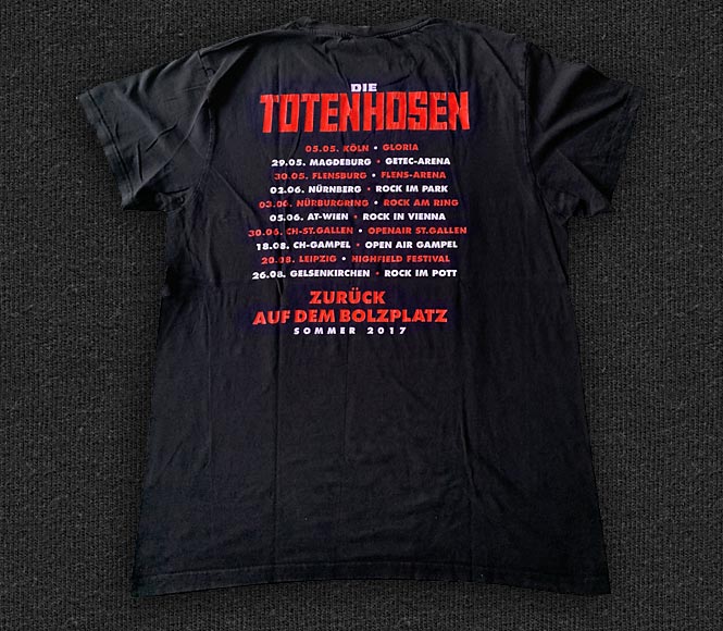 Rock 'n' Roll T-shirt - Die Toten Hosen - Bolzplatz - Back