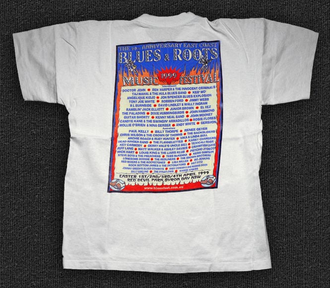 Rock 'n' Roll T-shirt - Blues Fest '99 - Back