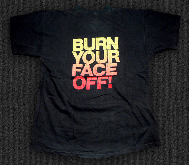 Rock 'n' Roll T-shirt - Bullet LaVolta-Burn Your Face Off - Back