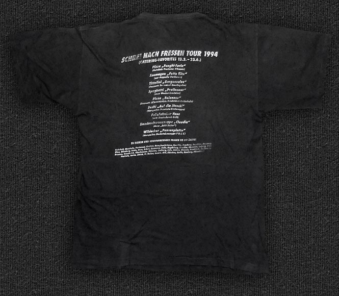 Rock 'n' Roll T-shirt - Die Ärzte-Rote Gourmet Fraktion - Back