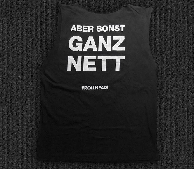 Rock 'n' Roll T-shirt - Prollhead-schlecht im Bett (Die Ärzte) - Back