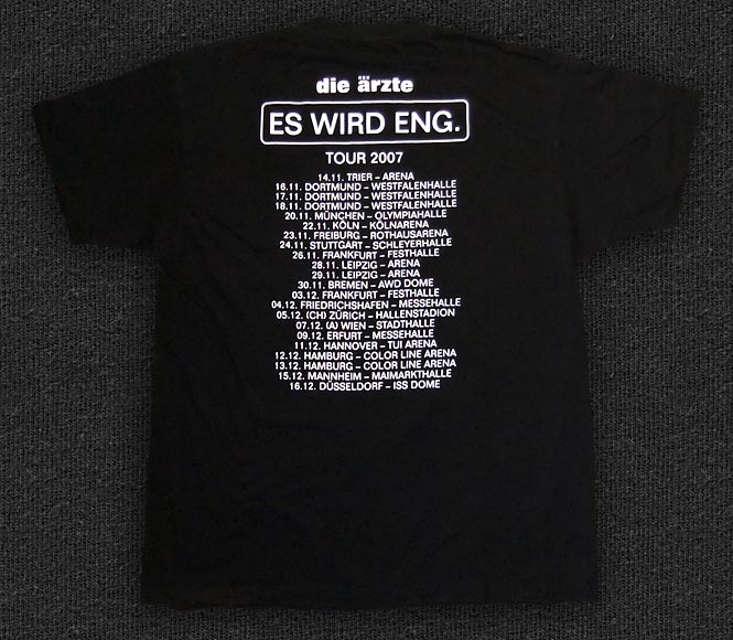 Rock 'n' Roll T-shirt - Die Ärzte-Es wird eng - Back