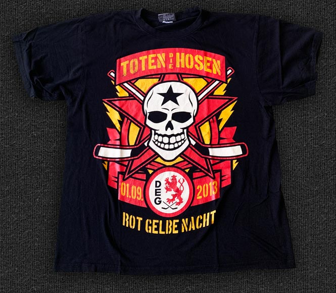Rock 'n' Roll T-shirt - Die Toten Hosen - Rot Gelbe Nacht