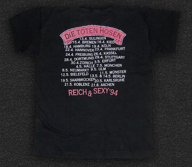 Rock 'n' Roll T-shirt - Die Toten Hosen - Reich und Sexy - Back