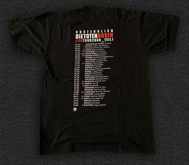 Rock 'n' Roll T-shirt - Die Toten Hosen - Unsterblich - Back