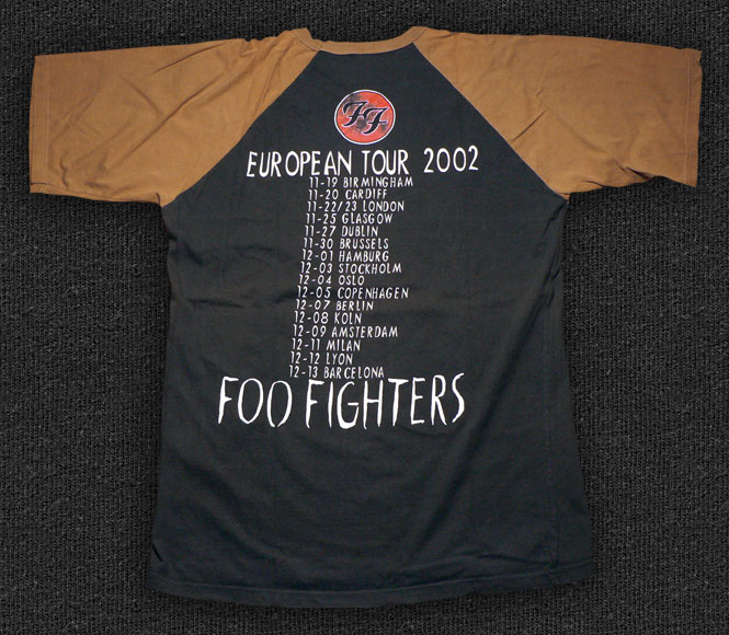 Rock 'n' Roll T-shirt - Foo Fighters-Euro Tour 2002 - Back