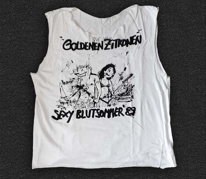 Rock 'n' Roll T-shirt - Die Goldenen Zitronen - Sexy Blutsommer, 1989