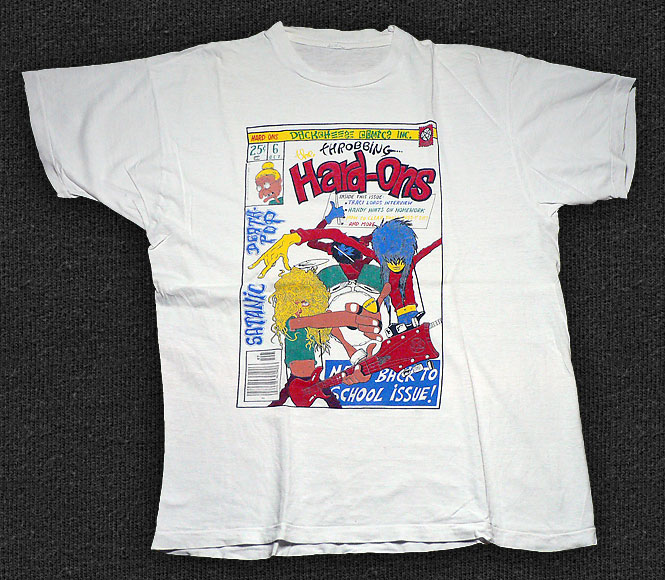 Rock 'n' Roll T-shirt - The Hard-Ons-Dickcheese Comics