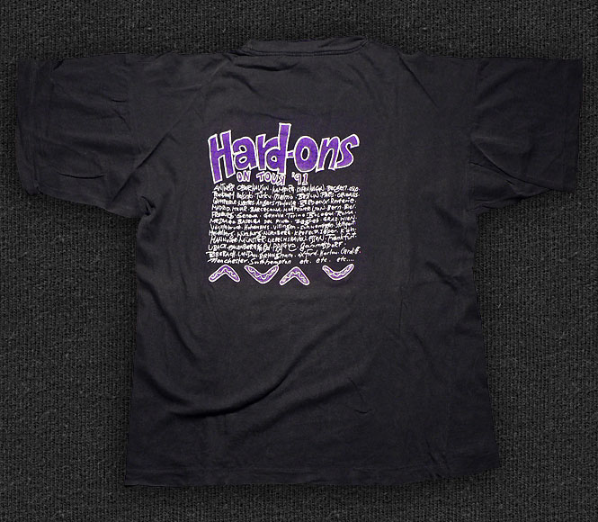 Rock 'n' Roll T-shirt - The Hard-Ons-Tour '91 - Back