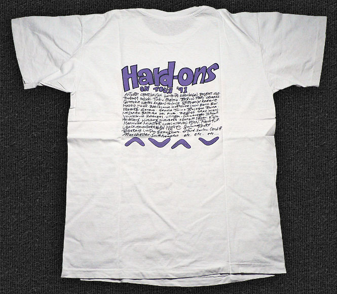 Rock 'n' Roll T-shirt - The Hard-Ons-Tour '91 - Back