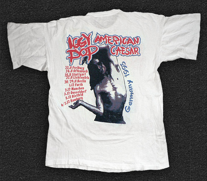 Rock 'n' Roll T-shirt - Iggy Pop-American Caesar - Back