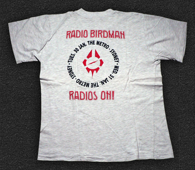 Rock 'n' Roll T-shirt - Radio Birdman-Radios On, Metro - Back