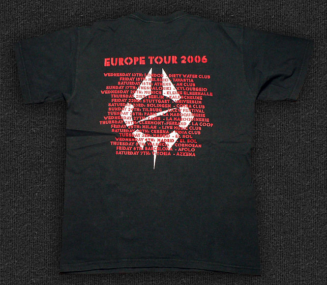 Rock 'n' Roll T-shirt - Radio Birdman-Europe Tour 2006 - Back