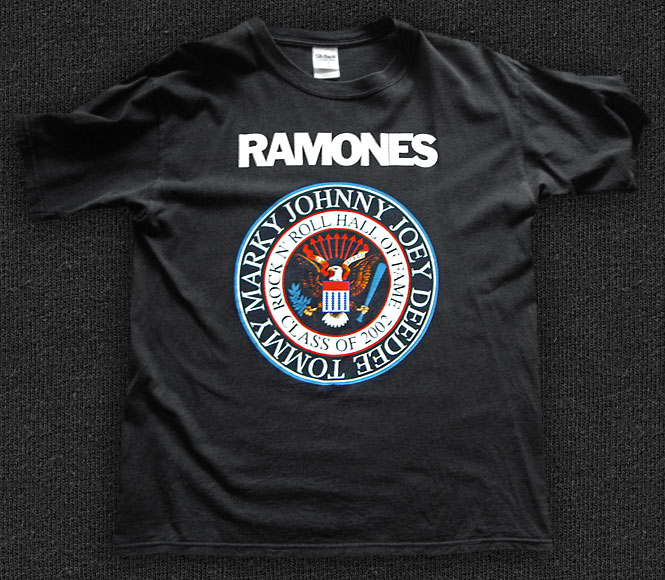 Rock 'n' Roll T-shirt - Ramones-R'n'R Hall OF Fame