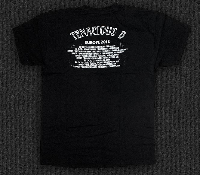 Rock 'n' Roll T-shirt - Tenacious D - Europe 2012 - Back