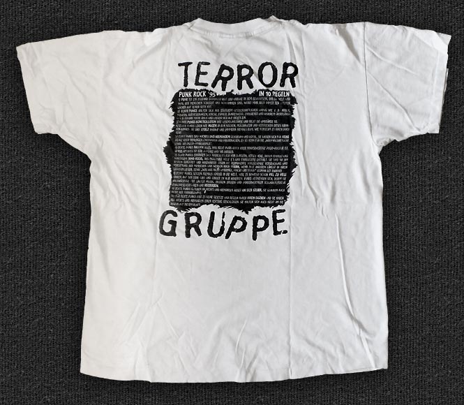 Rock 'n' Roll T-shirt - Terrorgruppe - Musik für Arschlöcher - Back